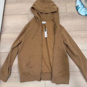 Goodfellow & Co Tan Zip-Up Hoodie